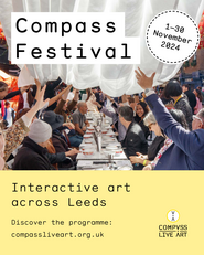 A graphic promoting Compass Festival 