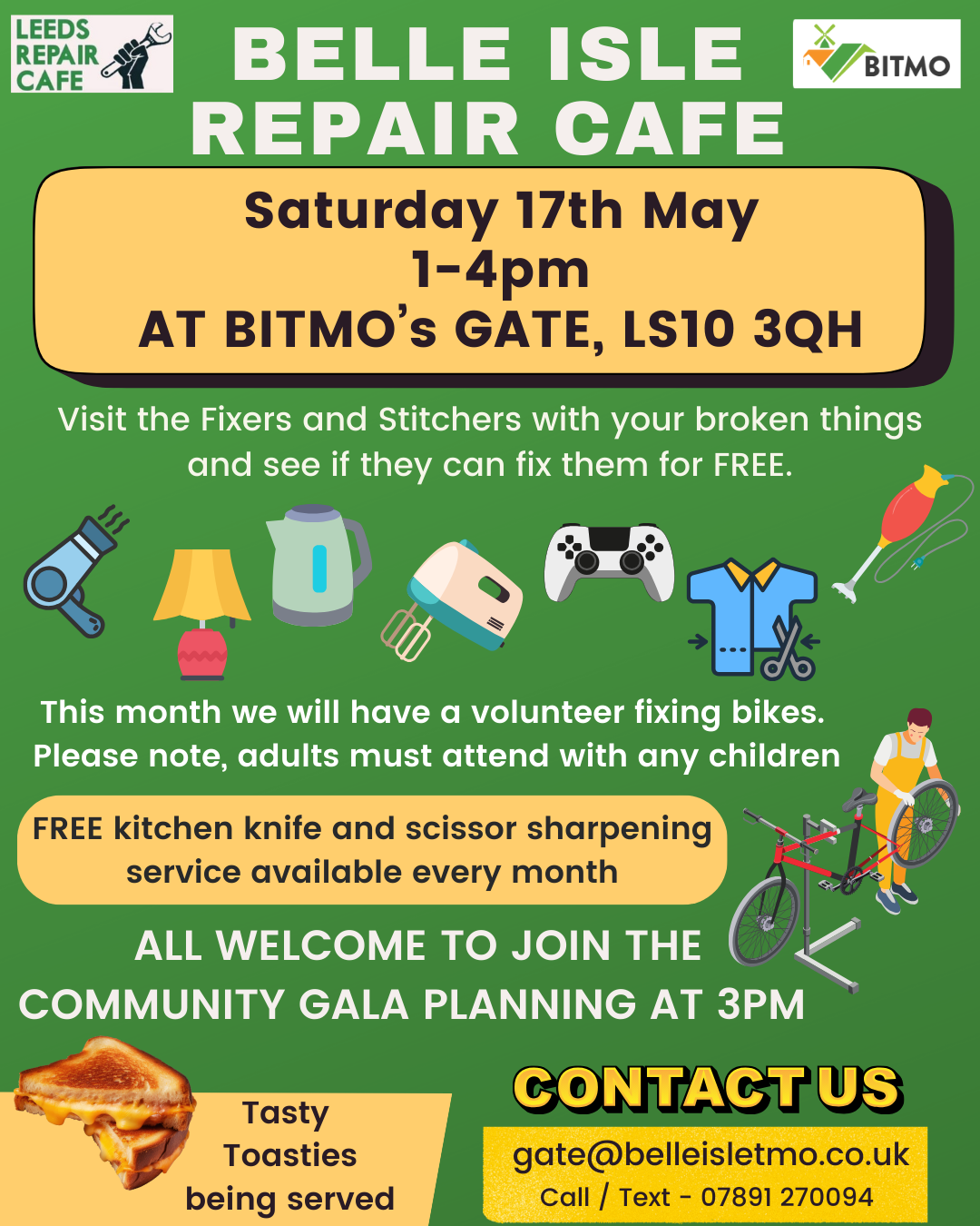 Belle Isle Repair Cafe May 2025