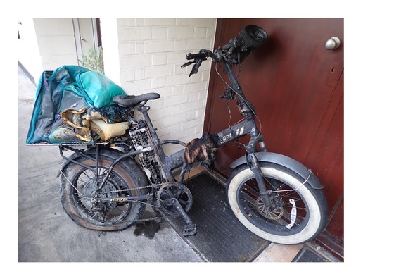 E-bike fire