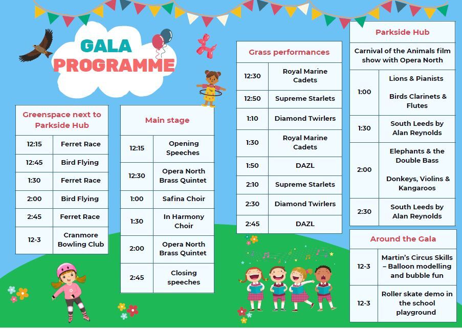 Gala timetable