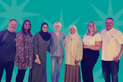 People stood in a line