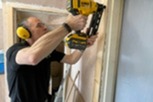 Jason using a drill 