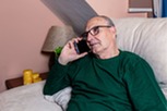 man on phone