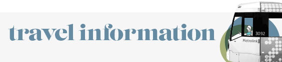 Travel information blue