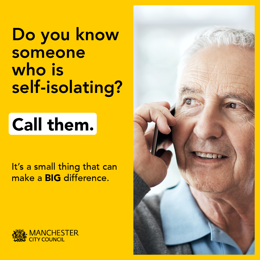 Do you know someone who is self-isolating? Call them.