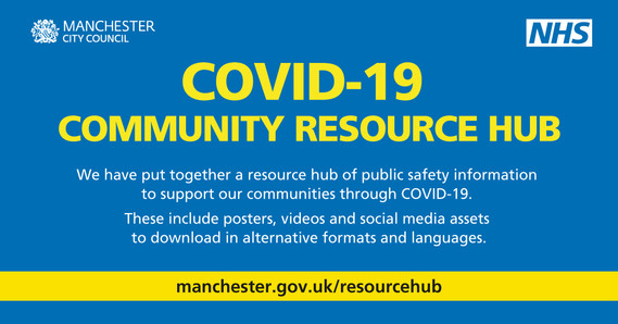COVID-19 Community Resource Hub - manchester.gov.uk/resourcehub