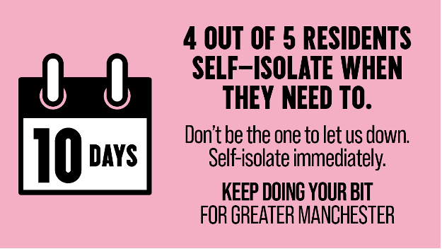 Self-isolation immediately when you need to