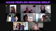 Collage of young people from the reading club.