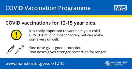 Vaccinations for 12-15 year olds. It is really important to vaccinate your child. 
