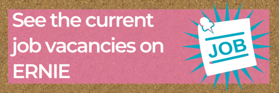 Job vacancies on ERNIE banner