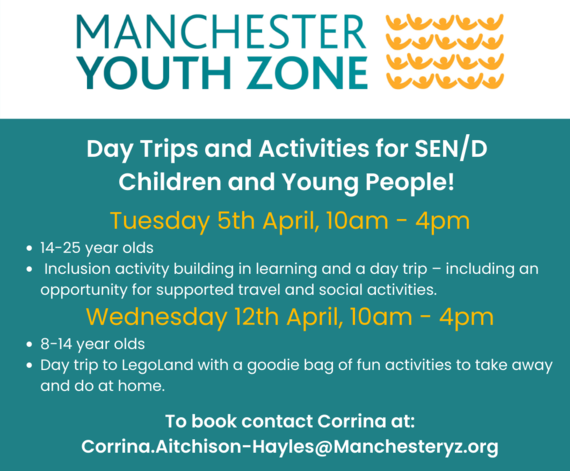 Manchester Youth Zone trips poster