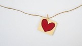 Small heart on a string