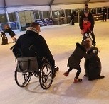 Family ice-skating
