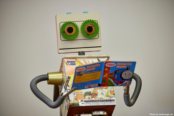 Book reading robot