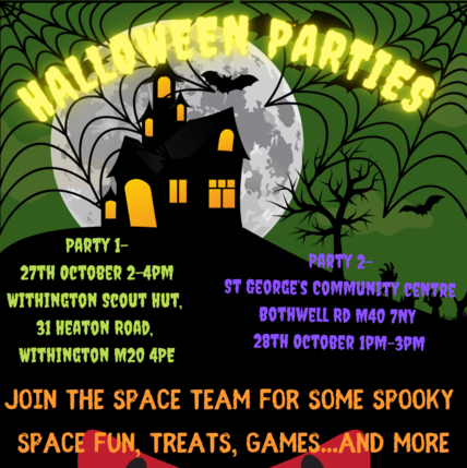 SPACE poster for Halloween parties