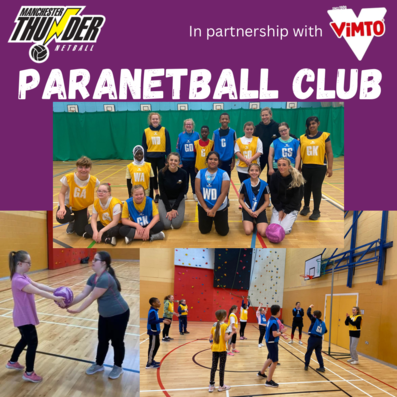 ParaNetball group - collage of pictures