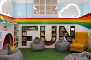 Colourful children's library