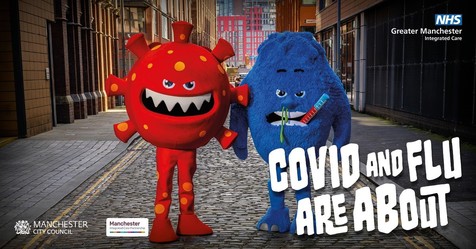 Covid and Flu Campaign Poster