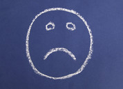 drawing of a sad face