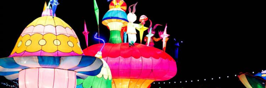 Lightopia display at Heaton Park