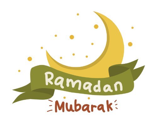 A decorative image with text Ramadan Mubarak