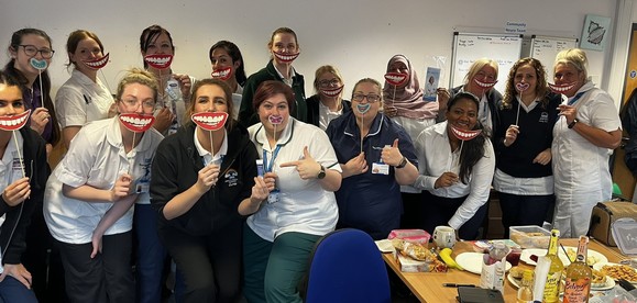 North Manchester Community Stroke and Neuro Service pictured on World Oral Health Day 2023
