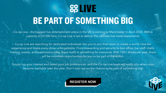Co-op Live, be a part of something big poster 