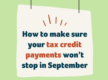 Tax credits poster