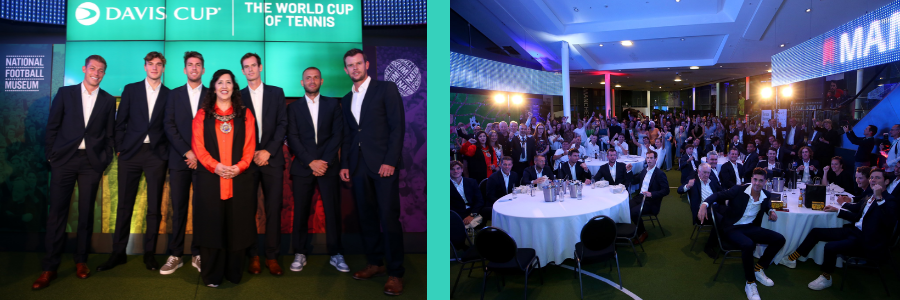 davis cup launch event with lord mayor of manchester