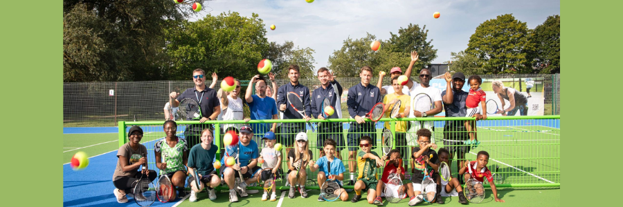 Residents at Kingswood Park tennis court