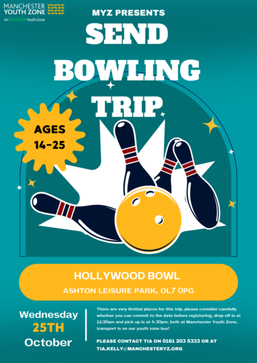 Bowling trip poster