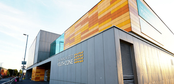 Front of Manchester Youth Zone building