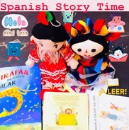 spanish story time info graphic