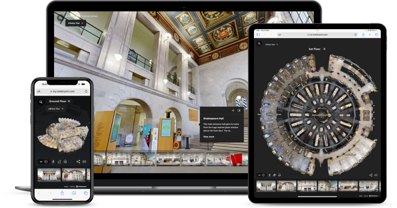 LIBRARY TOURS VIEWED ON DIFFERENT DEVICES