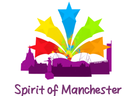 A copy of the Spirit of Manchester Awards 2024 logo on a white background