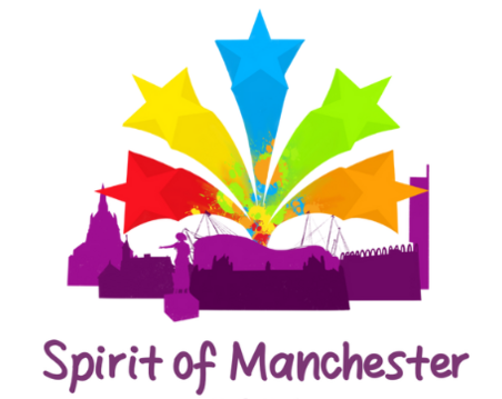 A copy of the Spirit of Manchester Awards 2024 logo on a white background