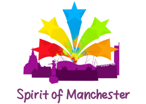 A copy of the Spirit of Manchester Awards 2024 logo on a white background