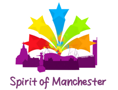 A copy of the Spirit of Manchester Awards 2024 logo on a white background