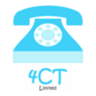 Cartoon telephone and 4CT logo