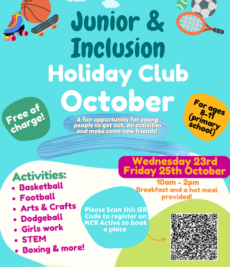 Half term club poster