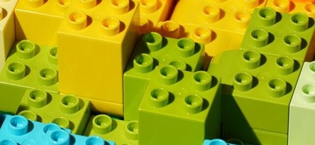 Multi-coloured Lego