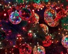 Christmas baubles and lights