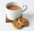 Cup of coffee and biscuits