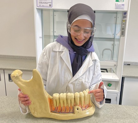 Asbah with dental equipment