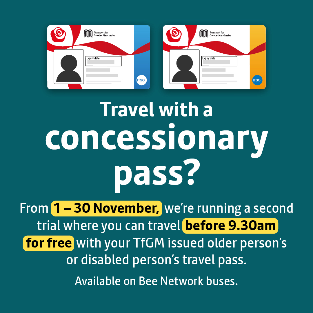 TfGM November concessionary pass