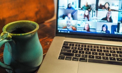 Zoom meeting on a computer