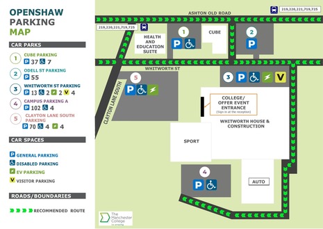 Map of Manchester College