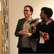 Sherelle and Chris at the Unconference