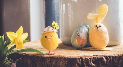 Easter chick and bunny
