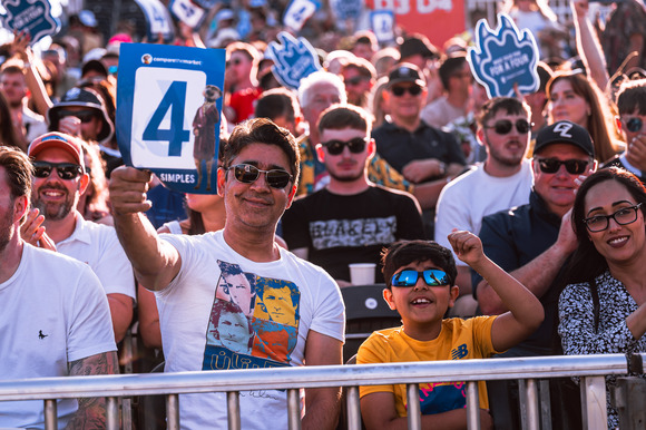 Group of fans watching The Hundred